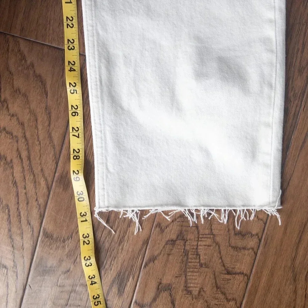 NEW Rails Topanga Straight High Rise Jeans in Salt White Distress, Size 31 - Picture 10 of 11